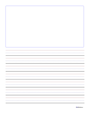 Handwriting Paper: Blank Practice Sheets for Kids