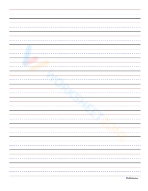 Blank Writing Sheet: Handwriting Practice Template