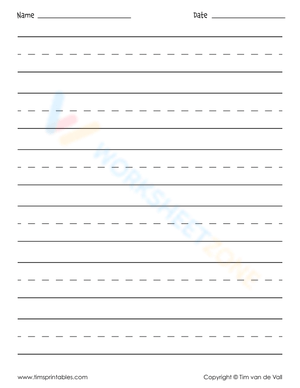Improve Handwriting: Blank Paper for Practice