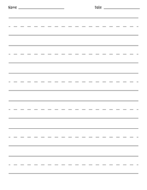 Improve Handwriting: Blank Paper for Practice