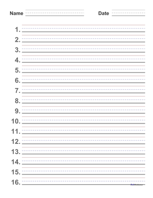 Writing Paper: Practice Handwriting on Blank Sheets