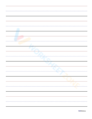 Handwriting Practice: Blank Sheets for Skill Improvement