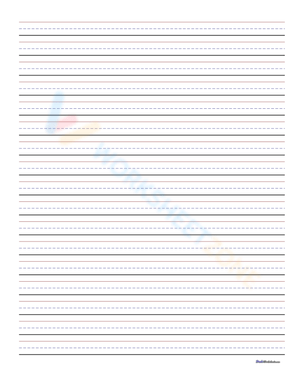 Blank Handwriting Sheet: Practice Letter Formation
