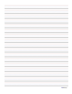 Blank Handwriting Sheet: Practice Letter Formation