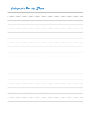 Modern Calligraphy: Basic Strokes and Alphabet