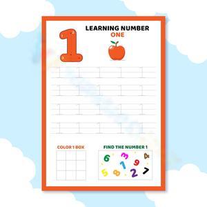 Number 1 Recognition Worksheet