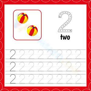Trace and Learn Number 2