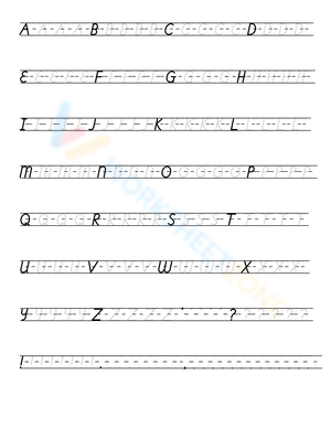 Comprehensive Cursive Capital Letters Practice