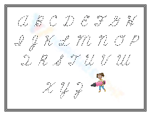 Cursive Capital Letters Chart