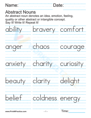 Daily Handwriting Practice: Penmanship Word Sheet