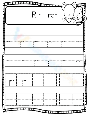 Handwriting Practice: Perfecting the Letter R