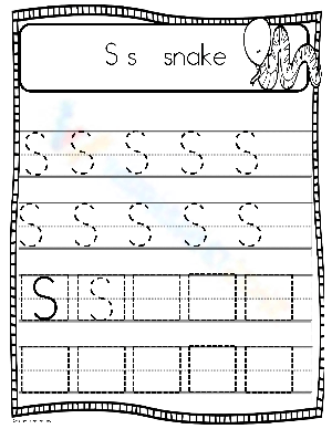 Learn the Letter S: A Fun Alphabet Worksheet
