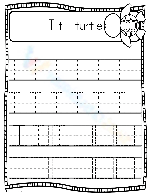 Discover the Letter T: An Alphabet Worksheet