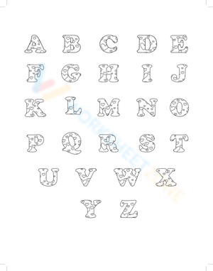 Valentine's Day Bubble Letters: A Festive Worksheet