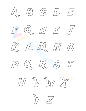 Fancy Bubble Letters: A Stylish Worksheet for Art
