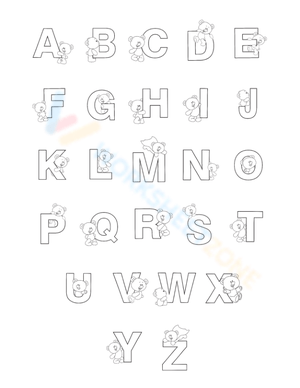 Teddy Bear Bubble Letters: A Cute Worksheet
