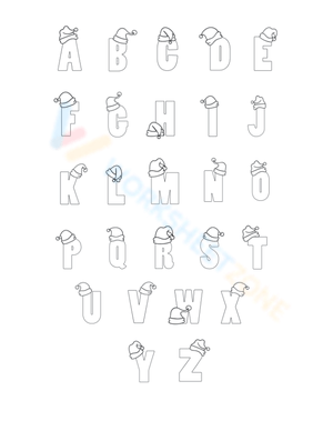 Christmas Bubble Letters: A Festive Holiday Worksheet