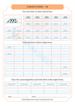 Cursive Handwriting: Mastering the Letter M 