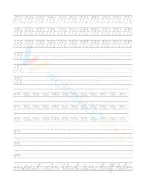Practice Writing Letter M Worksheet