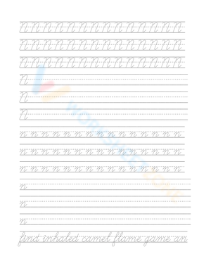 Practice Writing Letter N
