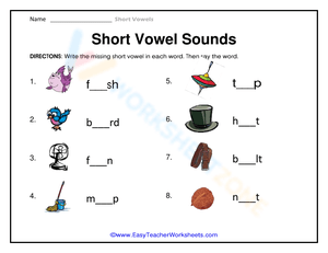 Practice Short Vowel Sounds 