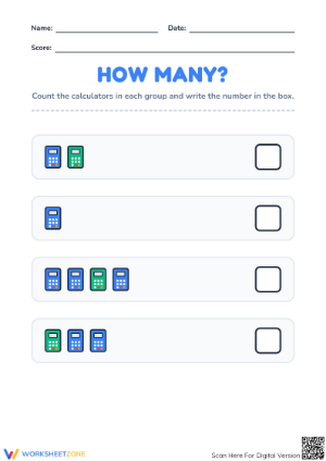 Counting Test Worksheet | Grade 1 Essential Math