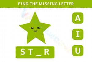 Missing Letter Puzzle – Complete the Word STAR