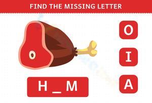 Find the Missing Letter – Fun Spelling