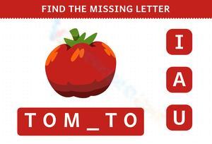 Fill in the Missing Letter to Complete the Word