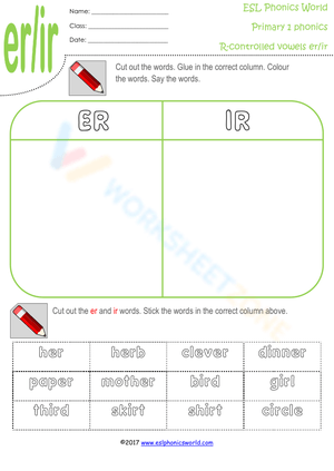 Explore R-Controlled Vowels with 'ER' & 'IR' Sounds