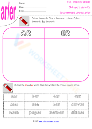 Master R-Controlled Vowels: 'AR' and 'ER' Sounds