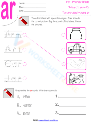 Learn R-Controlled Vowels: The 'AR' Sound