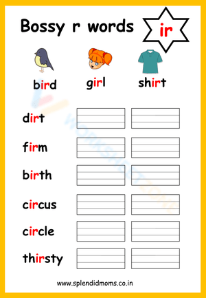 Improve Reading with Bossy R Words Practice