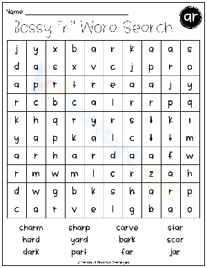 Fun with Bossy R Words
