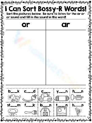 Classify Bossy R Words