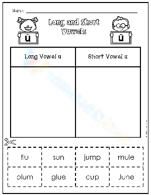 Coloring Activity for Long and Short 'A' Sounds