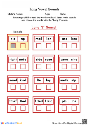 Sight Words Practice Worksheet
