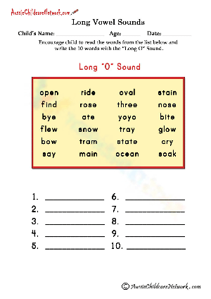Focus on Long O Sound for Phonics