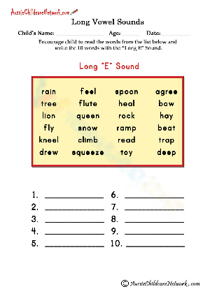 Phonics: Long Vowel - Long E
