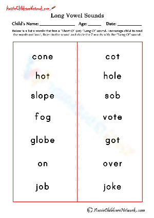Sorting Long and Short O Vowels