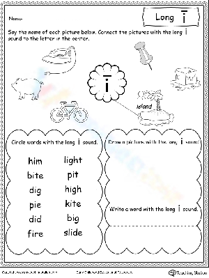 Practice Phonics with Long I Sound
