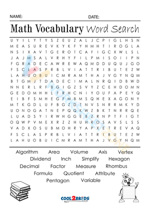 4th grade word search 2