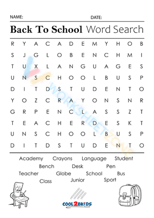 4th grade word search 4