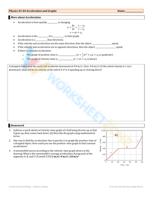 Acceleration and Graphs
