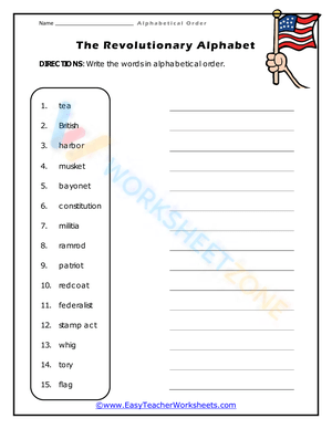 alphabetical order worksheets 7