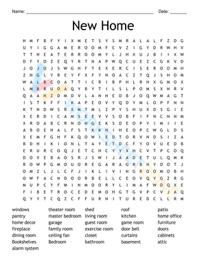 around the house word search 100 words answers 3