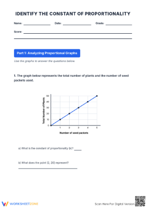 Essential Constant of Proportionality Practice | Grade 7
