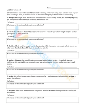 Context Clues 3.3