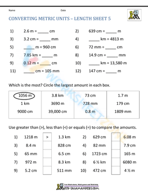 Converting Metrics Unit 5