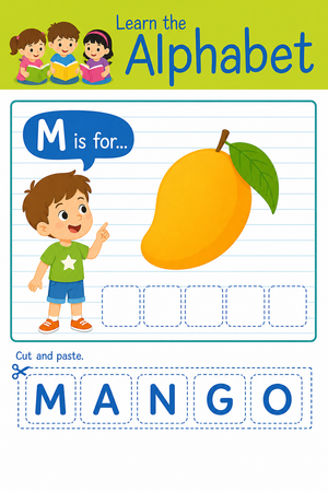 Cut and Paste Beginning Sounds Printable | Grade K ELA